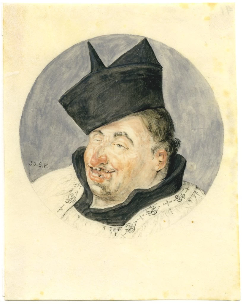 Caricatura di un prete - Universitaire Bibliotheken Leiden